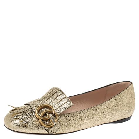 gold gucci shoes gucci shoes on|gucci marmont flats gold.